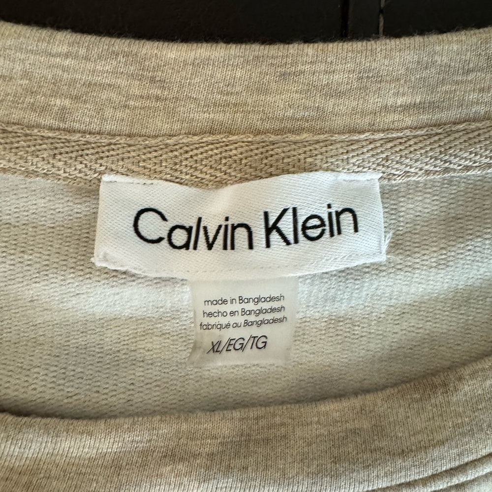 Calvin Klein Beige T-Shirt Dress XL | Minimalist Casual Comfort AA07 - Picture 5 of 7